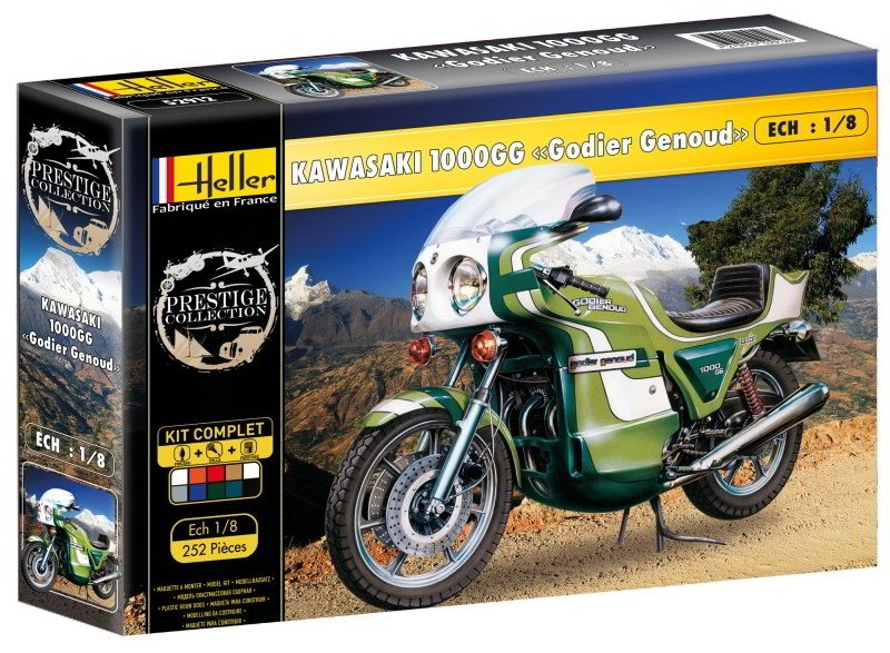 Moto Kawasaki 1000 GG - Godier Genoud - 1:8 - Heller 52912