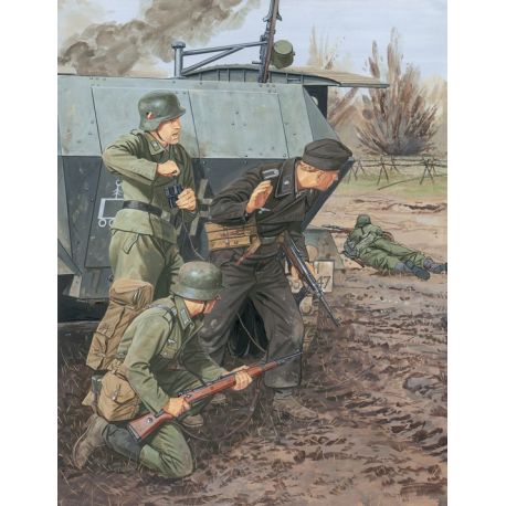 Panzer-Pionier-Bataillon 37, 1.Panzer-Division Leningrad 1941 (4 Figuras)