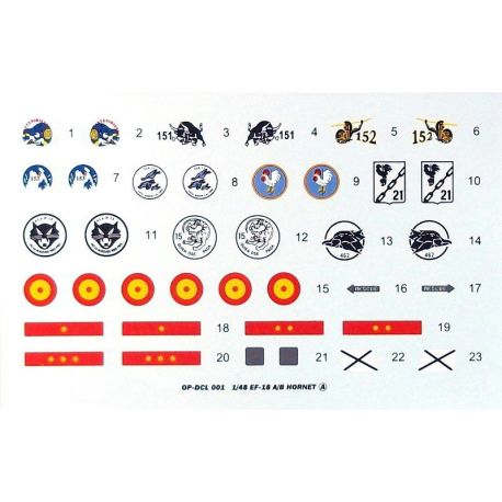 Calca Española para F/A-18A Hornet 1:48