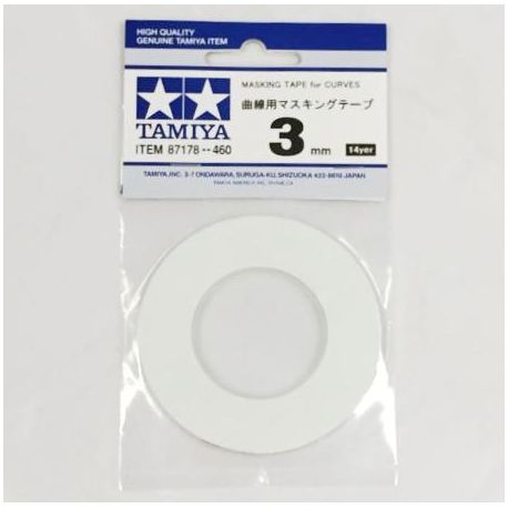 Cinta de enmascarar para curvas 3 mm