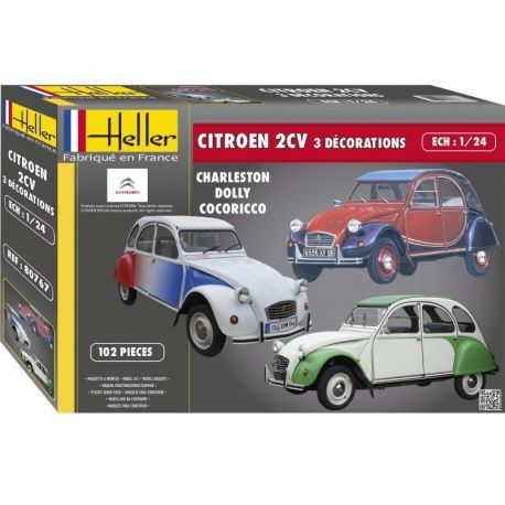 Citroen 2CV - 3 Decoraciones