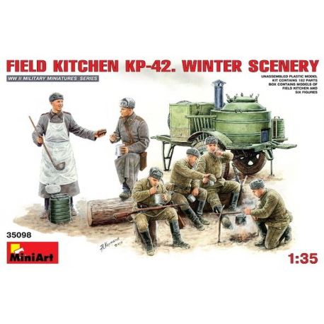 Cocina de Campaña KP-42 y Soldados