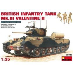 BRITISH INFANTRY TANK Mk.III VALENTINE II + Tripulación