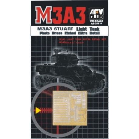 Fotograbado metalico para M3A3 Stuart Light Tank.