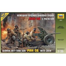 German Anti-Tank gun PAK-36 with Crew