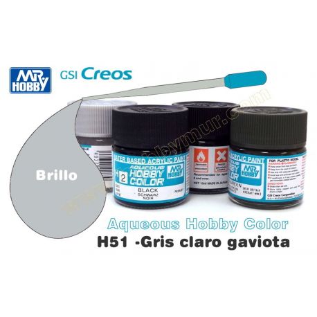 H51-Gris claro gaviota Brillo