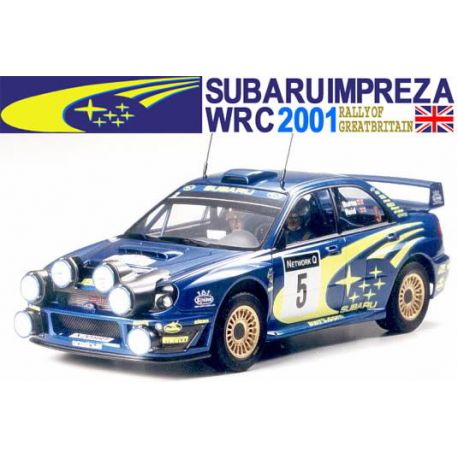 Maqueta de Coche de Rally Subaru Impreza WRC 2001 Escala 1:24 Color Azul Tamiya 300024240 