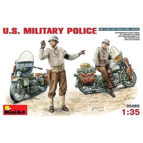 U.S. Policia Militar y Motos Harley Davidson WLA