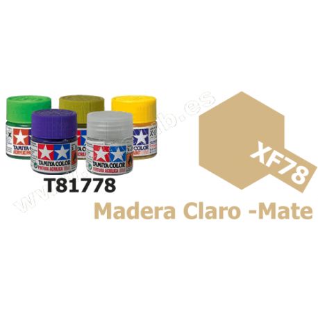 XF-78 Pintura Acrilica Madera Claro, Mate
