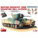 British Infantry Tank VALENTINE MK.I + 5 Soldados