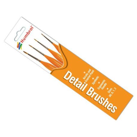 Pack 4 Pinceles Ergonómicos de Precisión (nº 00/0/1/2)