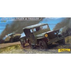 U.S. 1/4 ton Vehículo + Remolque