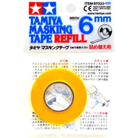 Cinta adhesiva de enmascarar 6 mm - Tamiya