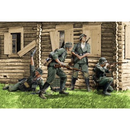 German Infantry, Barbarossa 1941 (4 Figuras)