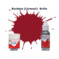 Rojo Burdeos (Carmesí) Brillo - Humbrol 0020