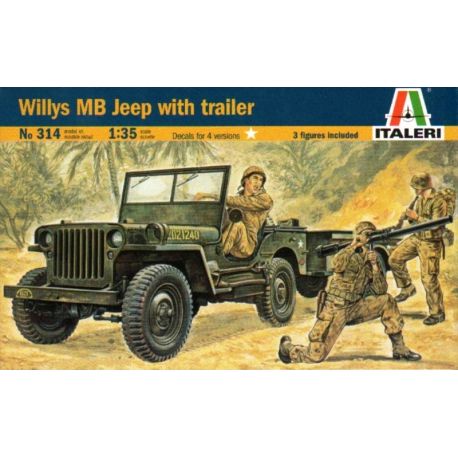 Willys MB Jeep con Remolque