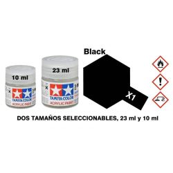 X-1 Negro - Efecto Brillo