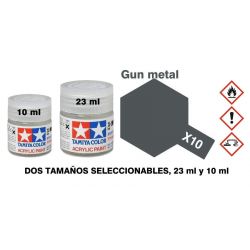 X-10 Gris Acero Brillo