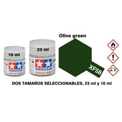 XF-58 Pintura Acrilica Verde Oliva, Mate