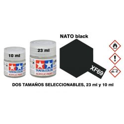 XF-69 Pintura Acrilica Negro Nato, Mate