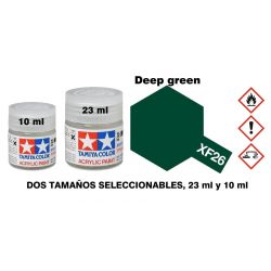 XF-26 Pintura Acrilica Verde Intenso, Mate