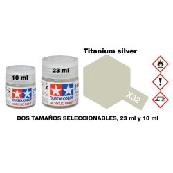 X-32 Plata-Titanio