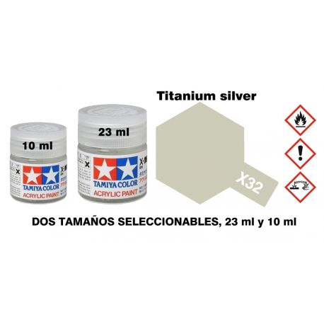 X-32 Plata-Titanio