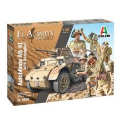 Autoblinda AB 41 with Bersaglieri