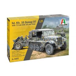 Sd. Kfz. 10 Demag D7 with 7,5 cm leIG 18 and crew