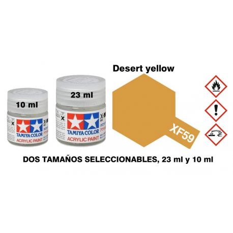 XF-59 Pintura Acrilica amarillo Desierto, Mate