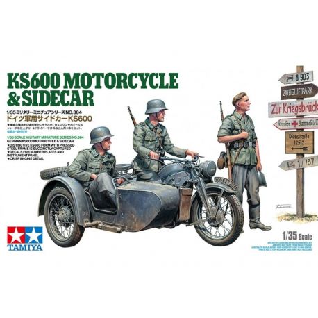 KS600 Motorcycle & Sidecar - Tamiya 35384