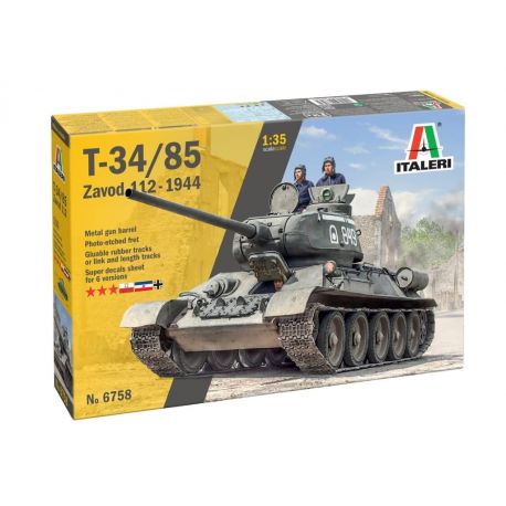 Tanque T-34/85 Zavod 112, 1944 - Italeri 6758